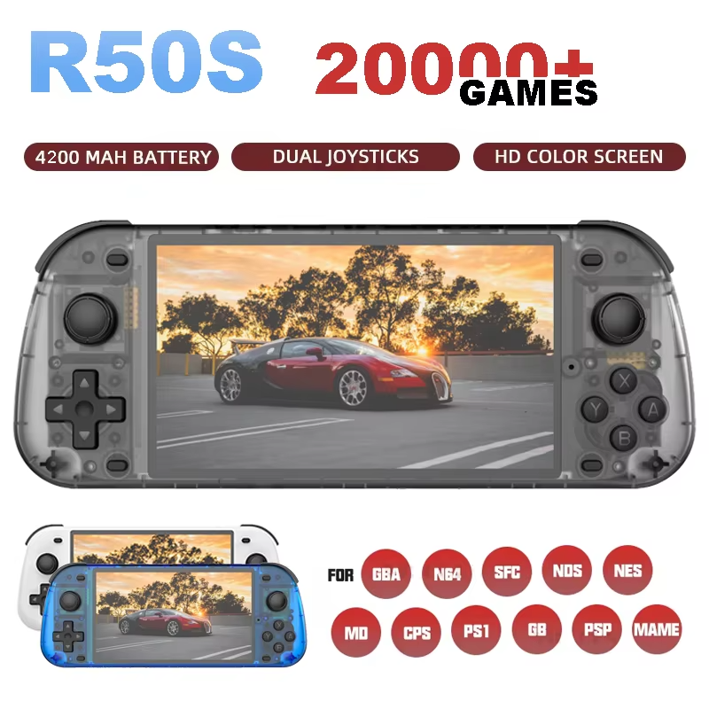 5.1 Inch R50S Retro Games Console IPS Screen 4200mAh
